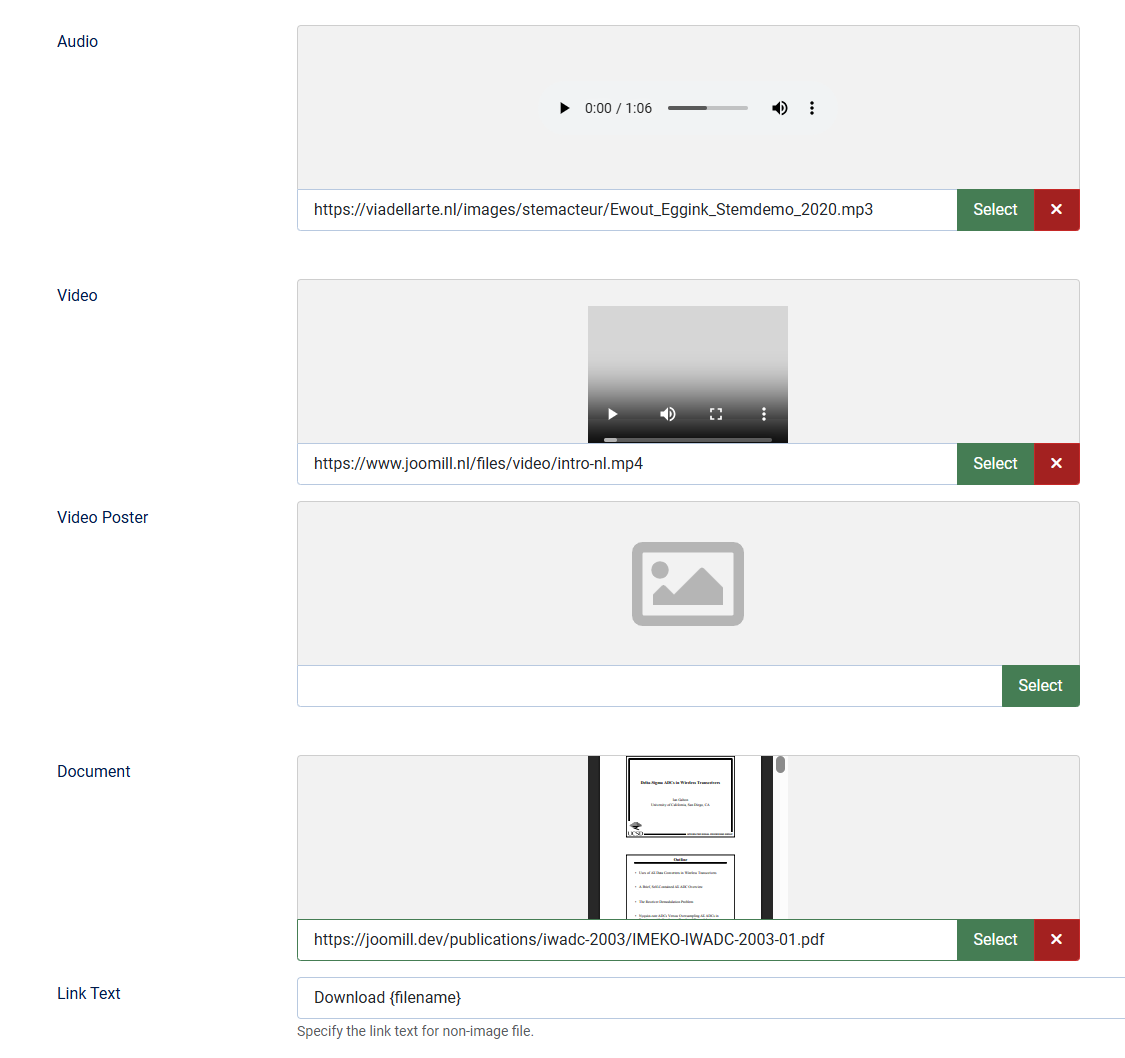 joomla61 custommediafields