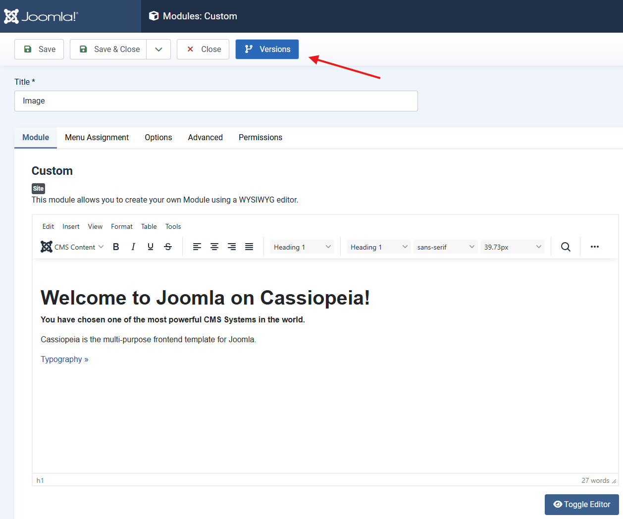 joomla61 modulesversiebeheer