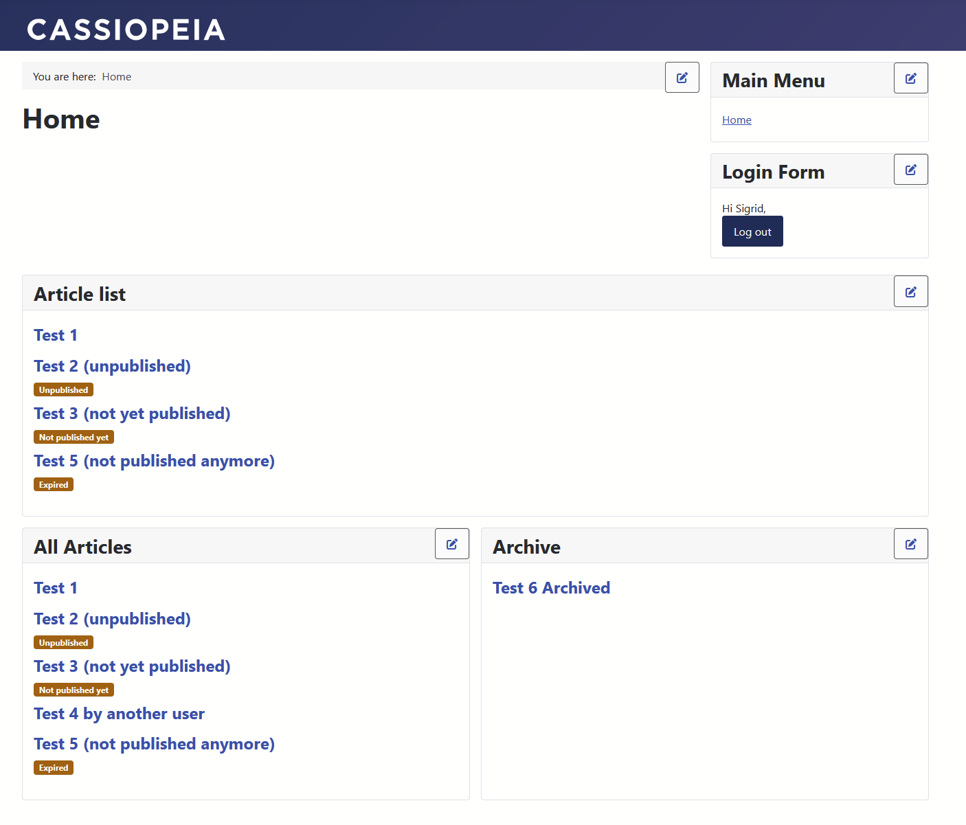 unpublished articles module