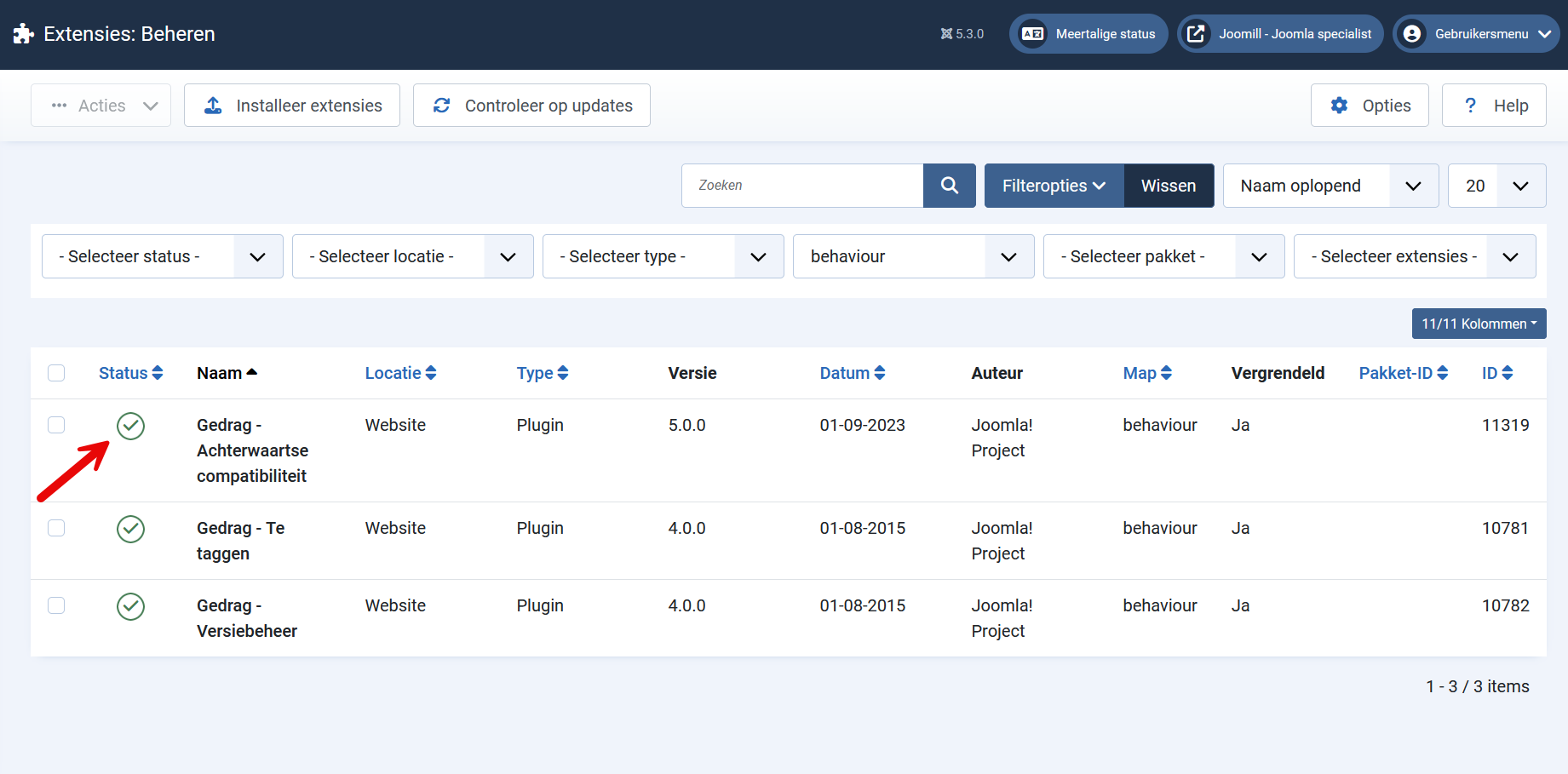 behaviour achterwaartse compatibiliteit