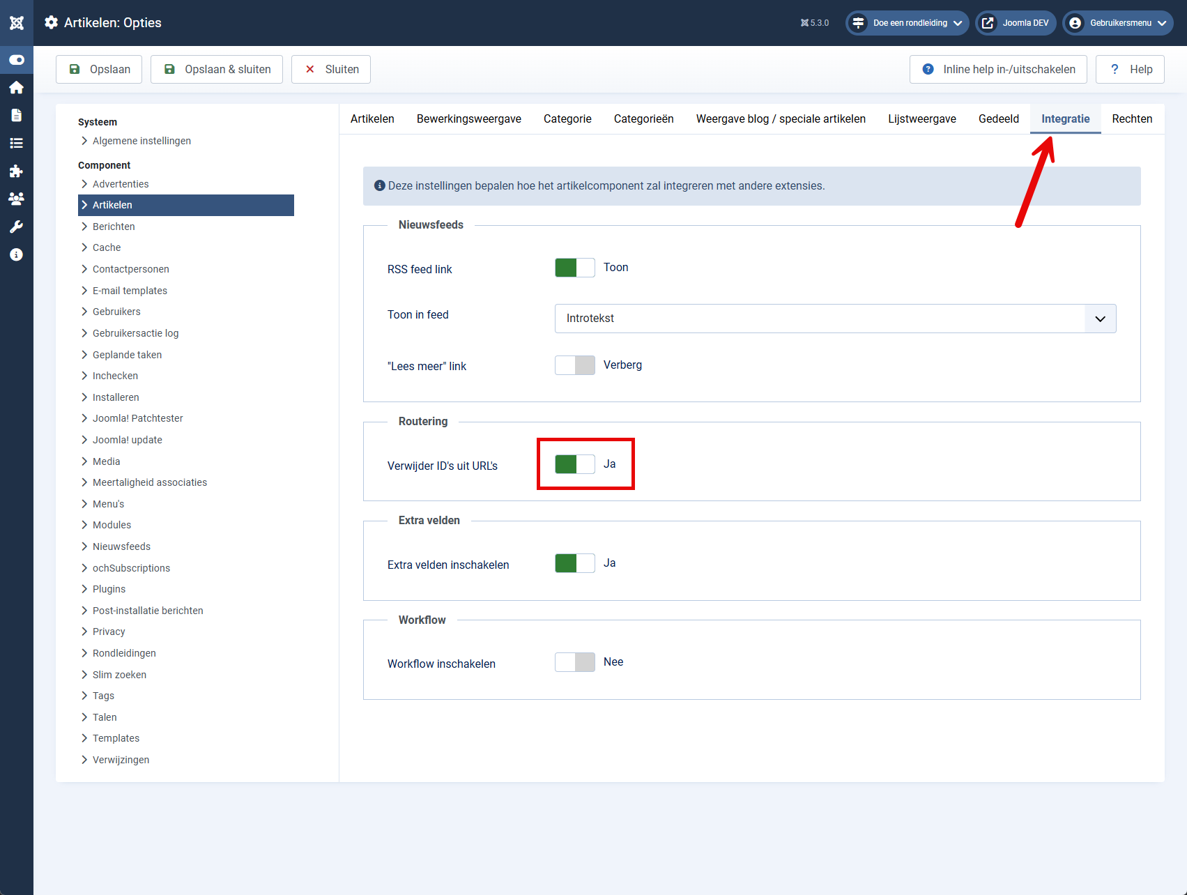 joomla38 routing options